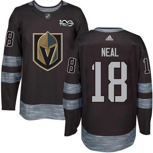 Adidas Golden Knights #18 James Neal Black 1917-100th Anniversary Stitched NHL Jersey - Click Image to Close